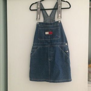 Tommy Hilfiger overall jean dress size 8